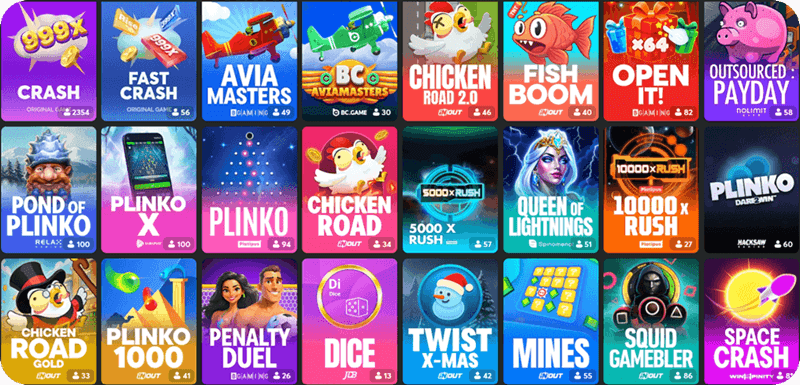 bc game casino crash games providers india